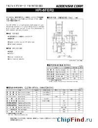 Datasheet HPI-6FER2 производства Kodenshi